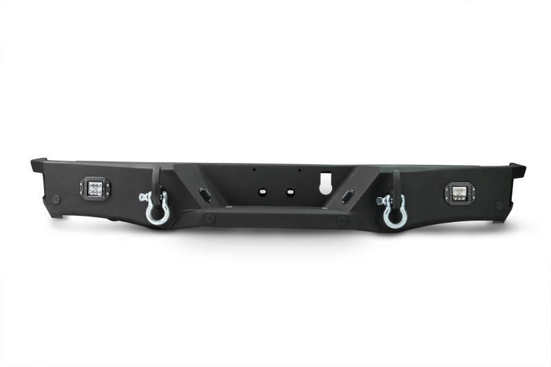Ram 3500 Rear Bumper - DV8 Offroad - RBDR2-03 with Corner Footsteps and LED Lights - `19-`21
